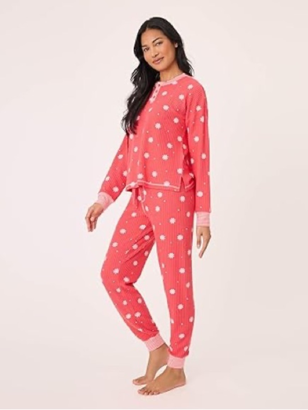 3. PJ Salvage • NWT $$ Coral Pink Thermal Pajama Set